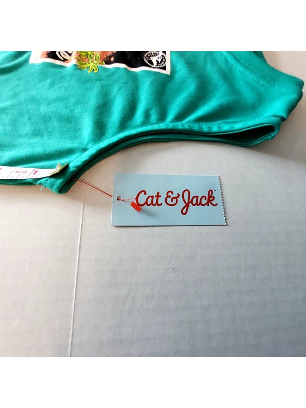 Cat & Jack Kids Dinosaur Pajama Set Sleeveless Top & Shorts Size L 10/12 Green - Picture 10 of 11